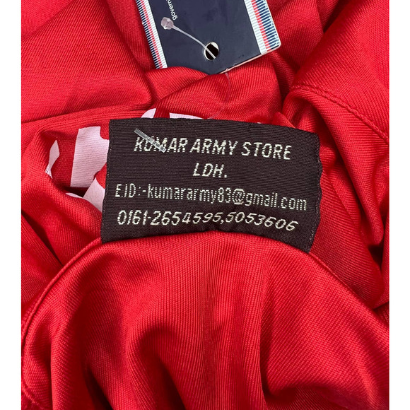 Kumar's Tiger Hill Kargil Red Polo Shirt Mens Size 42 Large NWT Kumar Army Store - Picture 7 of 7